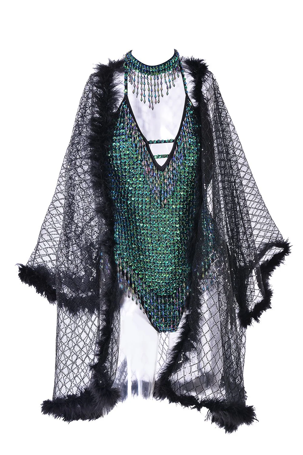 Hand Stitched Sequin Bodysuit- Chameleon - Image 5