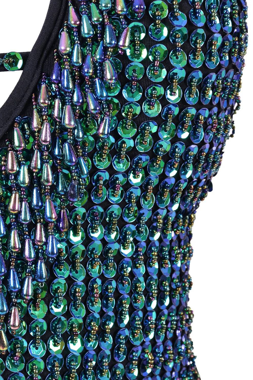 Hand Stitched Sequin Bodysuit- Chameleon - Image 6