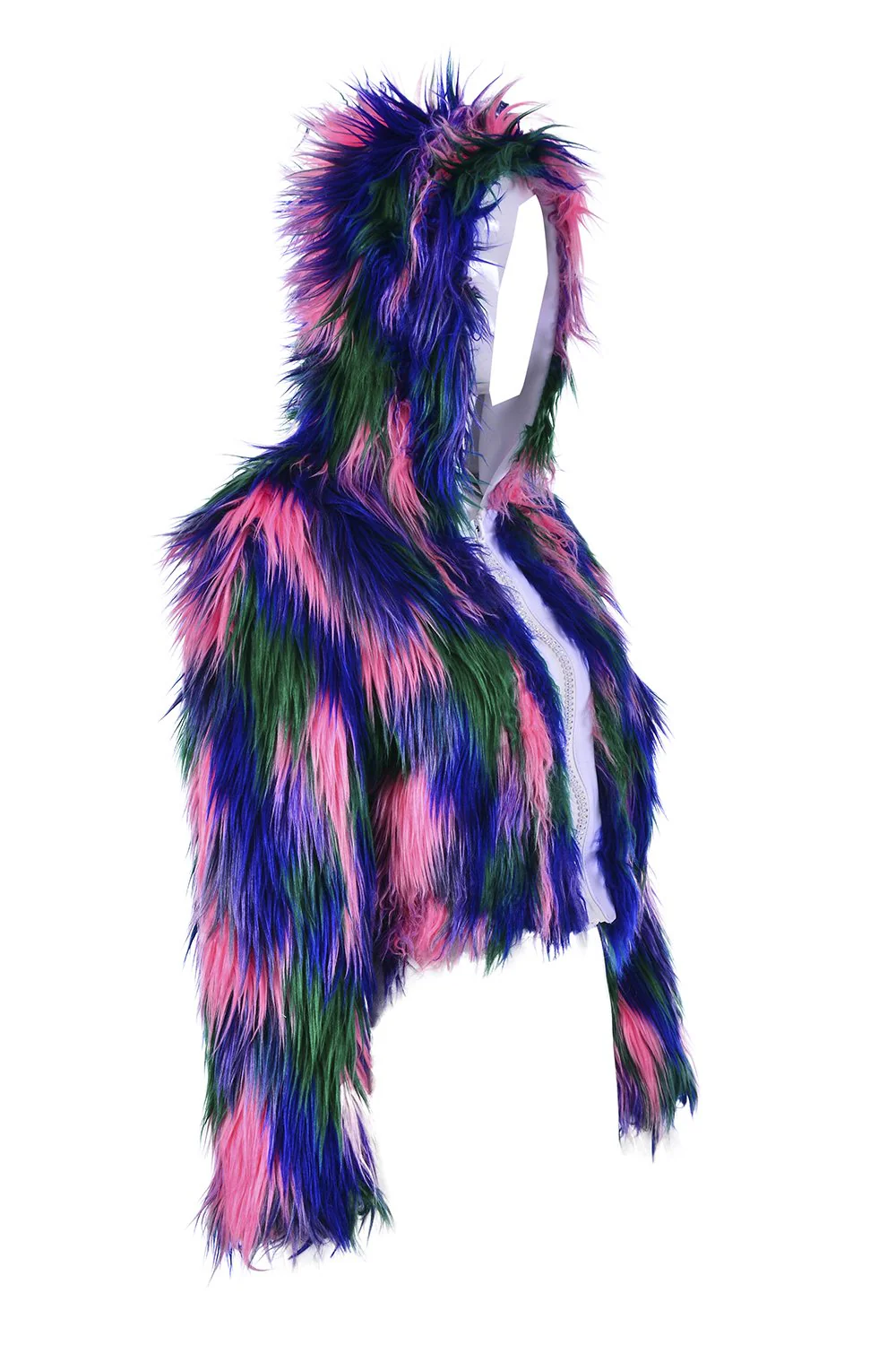 Wild Blue Fuzzy Jacket - Image 7