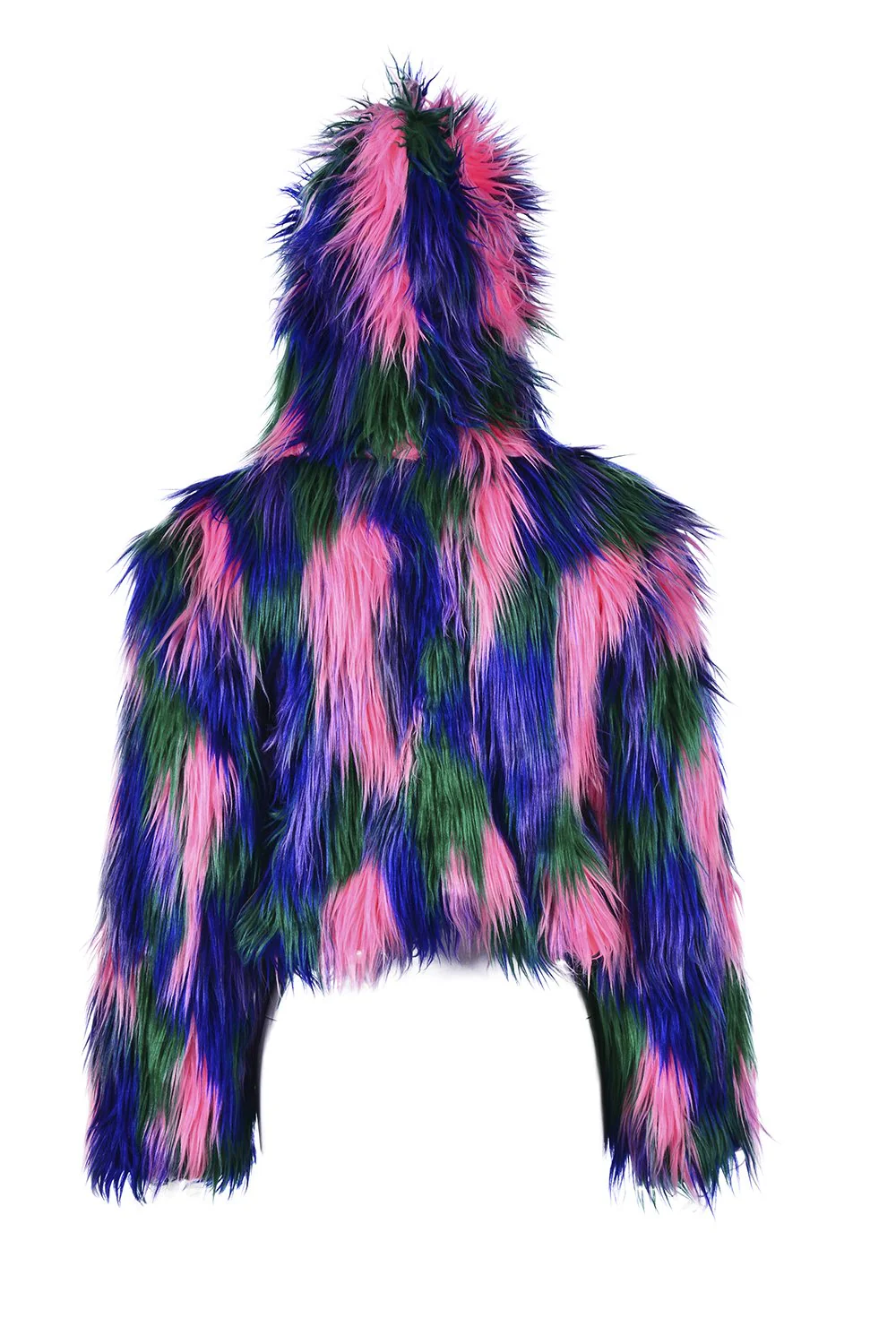 Wild Blue Fuzzy Jacket - Image 8