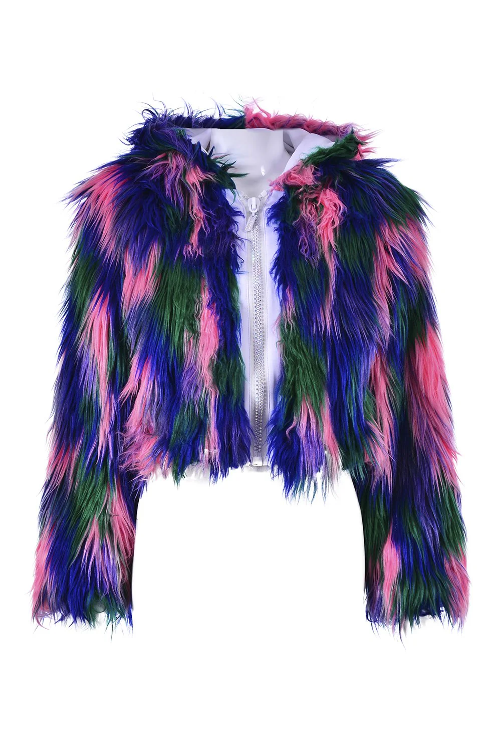 Wild Blue Fuzzy Jacket - Image 9