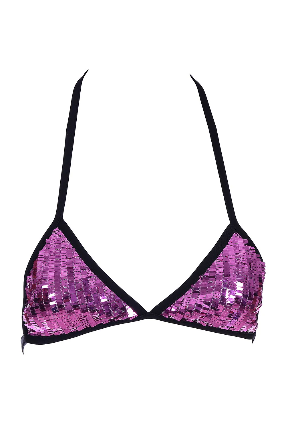 Fuchsia Sequin Triangle Top - Image 6