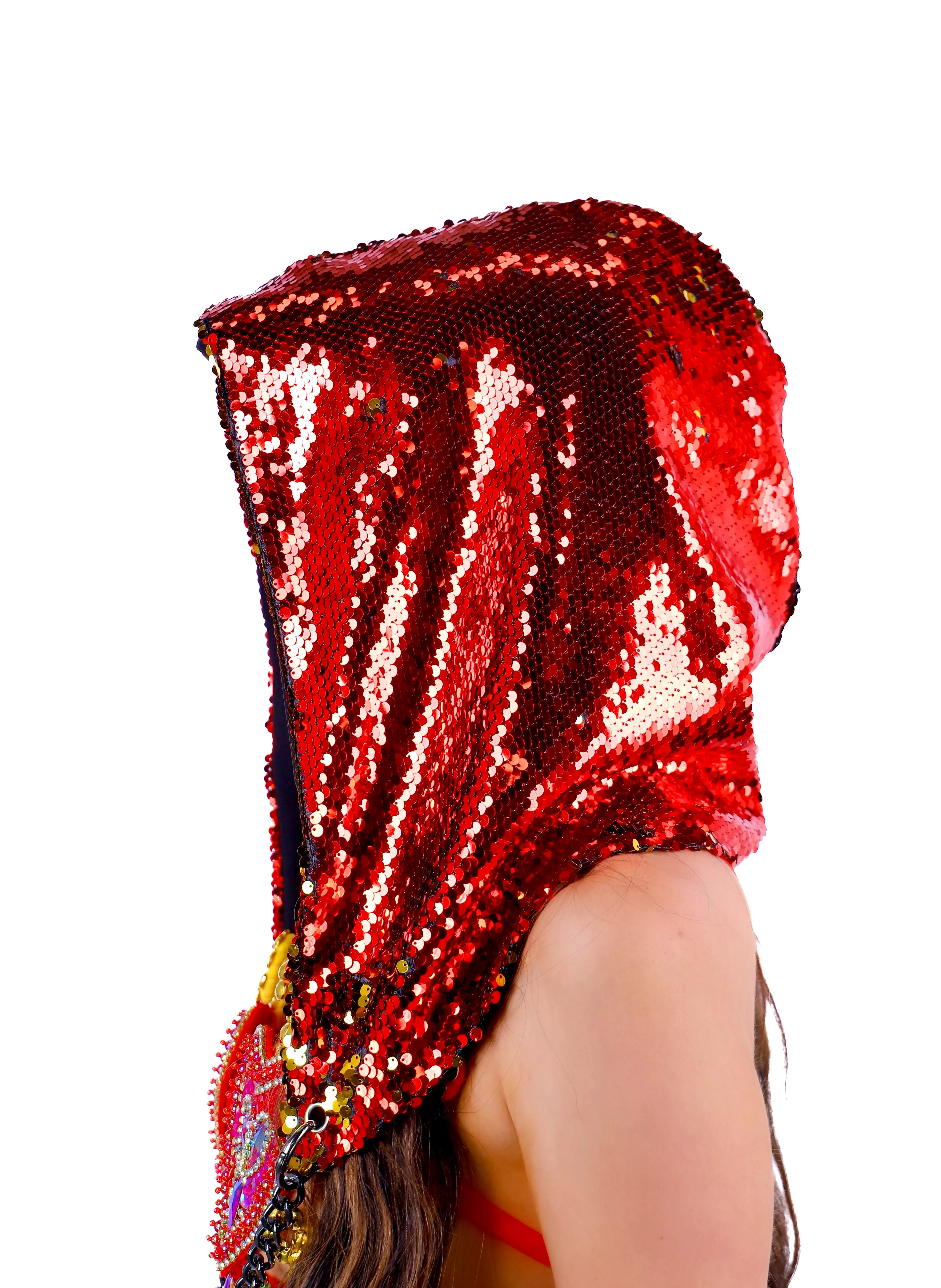 Ruby Sequin Hood - Image 2