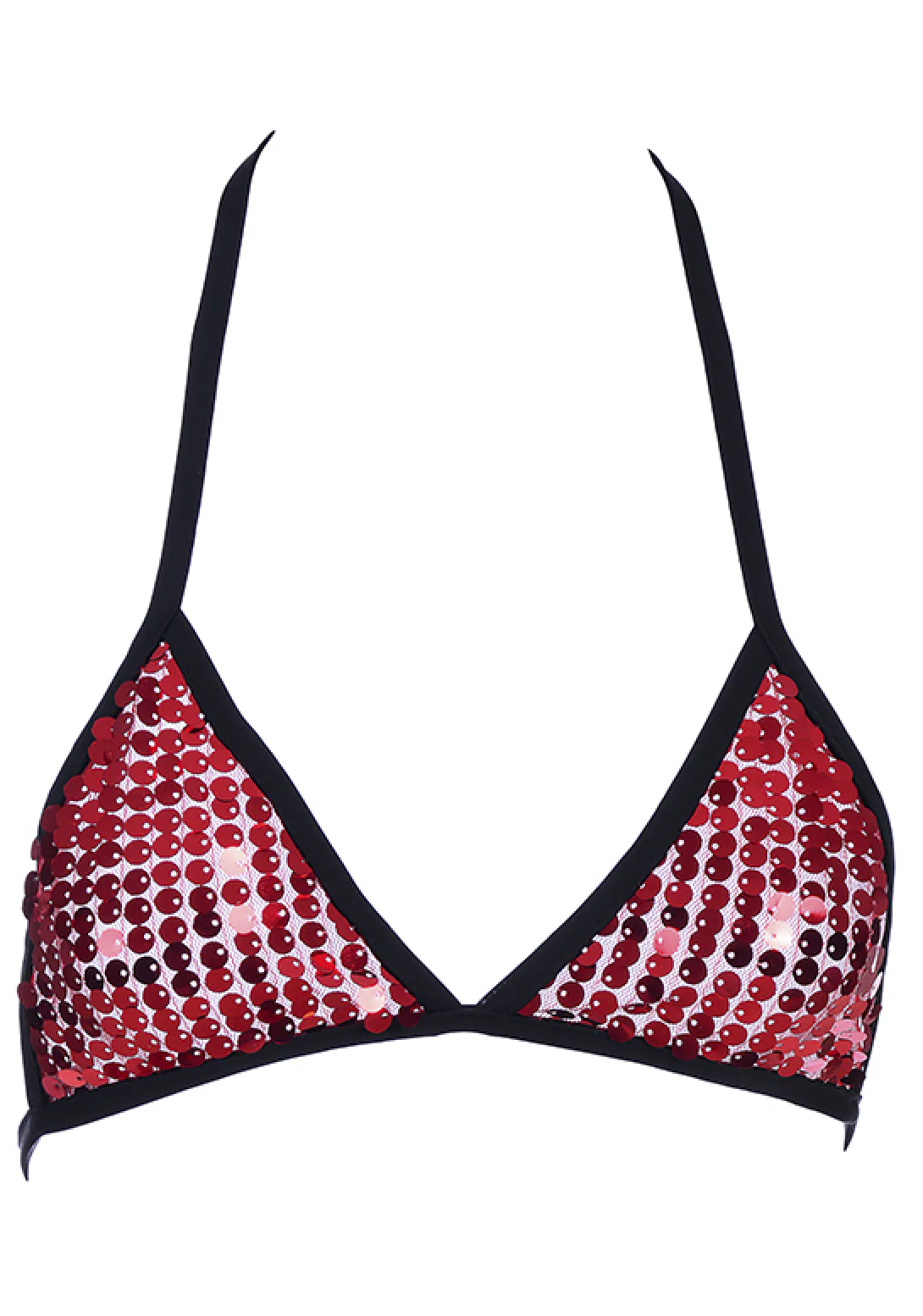 Cherry Sequin Triangle Top - Image 5