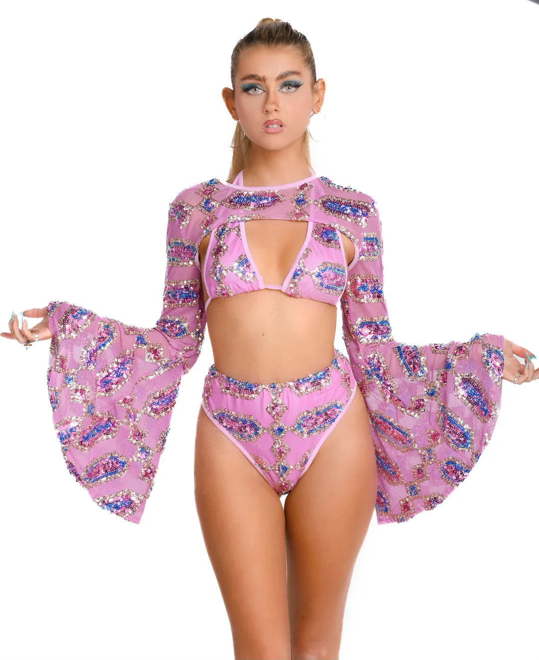 Rose Quartz Goddess Sequin Set - Image 8