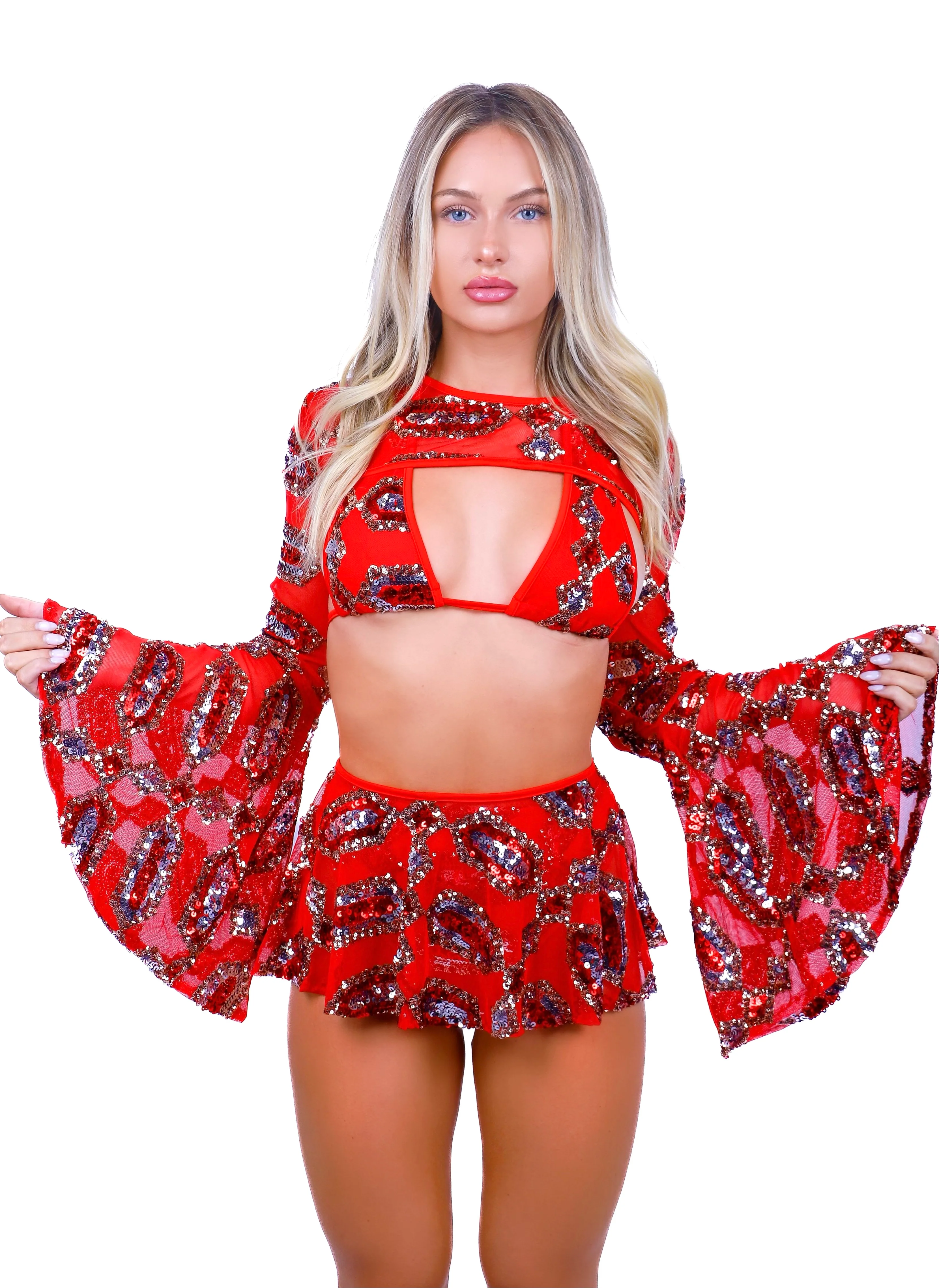 Ruby Bronze Sequin Set - Image 2