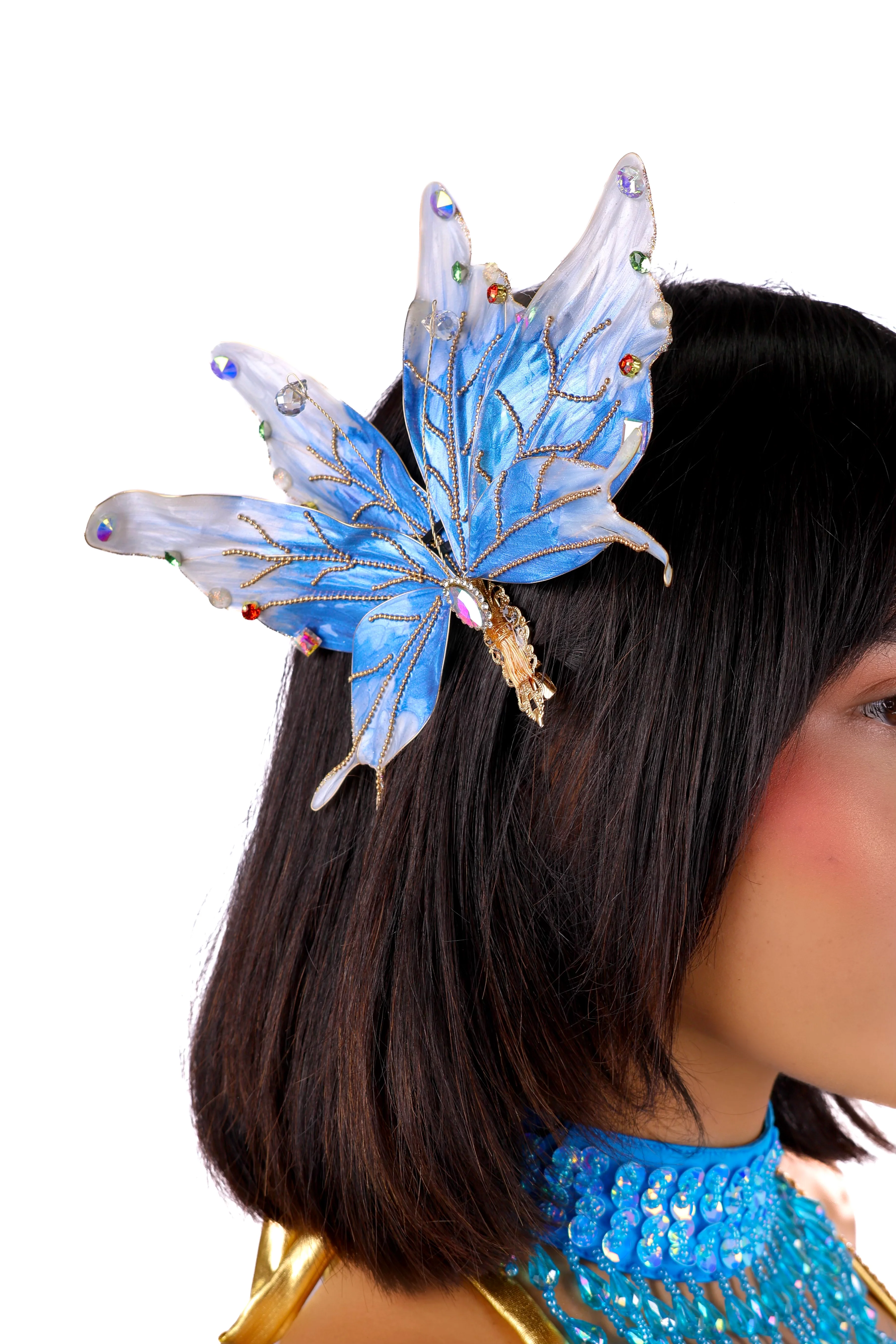 Sky Blue Genesis Butterfly Clip - Image 2
