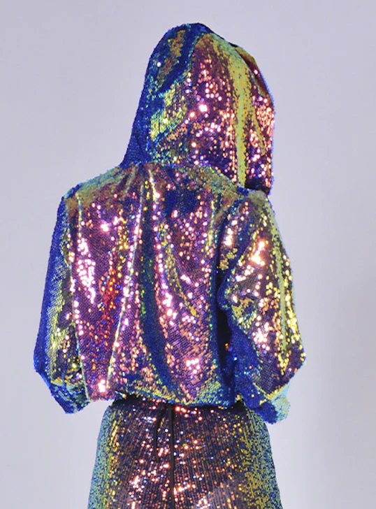 Sequin Cropped Jacket - Nova - Image 5