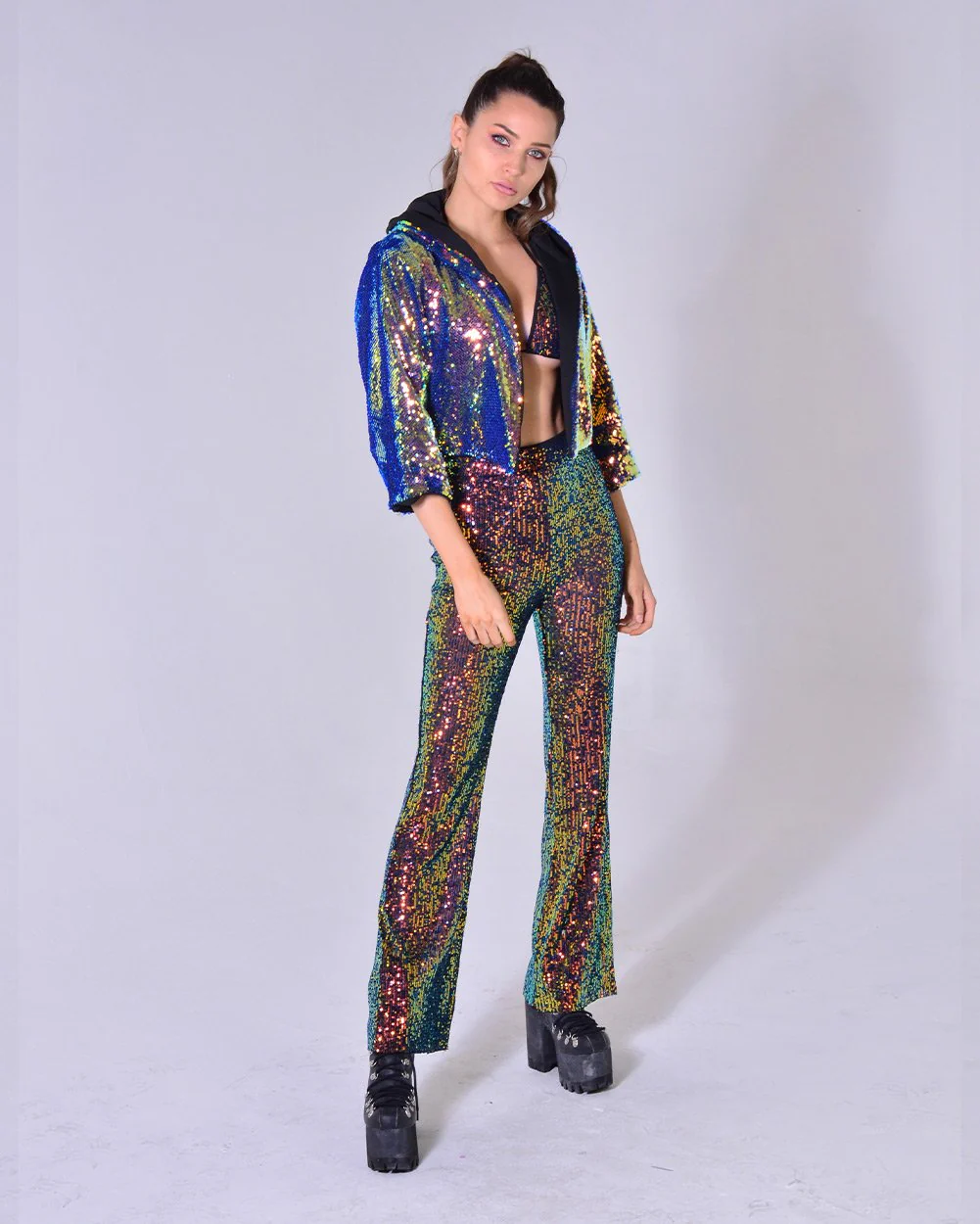 Sequin Cropped Jacket - Nova - Image 6