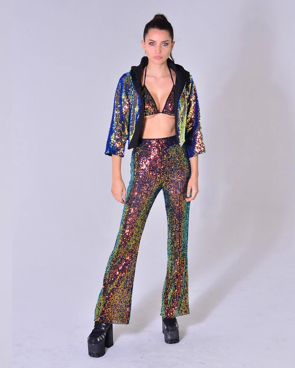 Sequin Cropped Jacket - Nova - Image 7