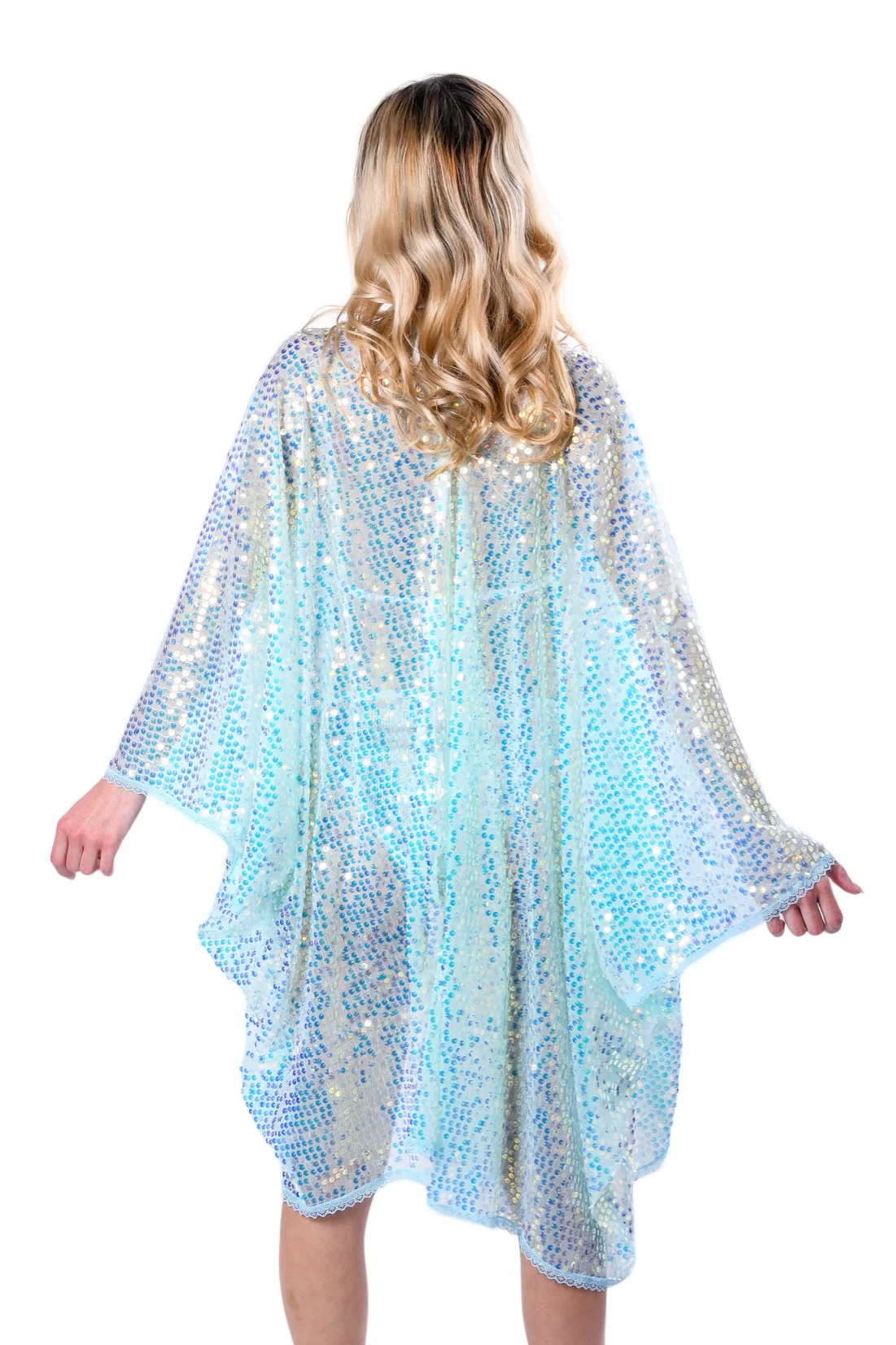 Sequin Kimono - Blue moon - Image 8