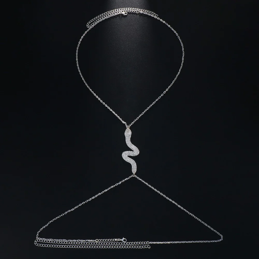 Snake Rhinestone Chest Chains - Image 2