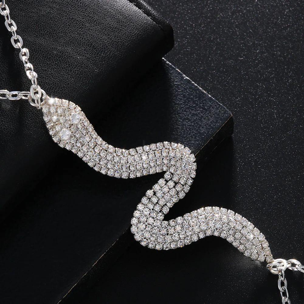 Snake Rhinestone Chest Chains - Image 7