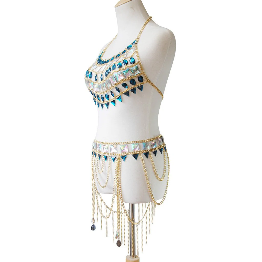Sparkle Warrior Chain Jewelry Top - Image 3