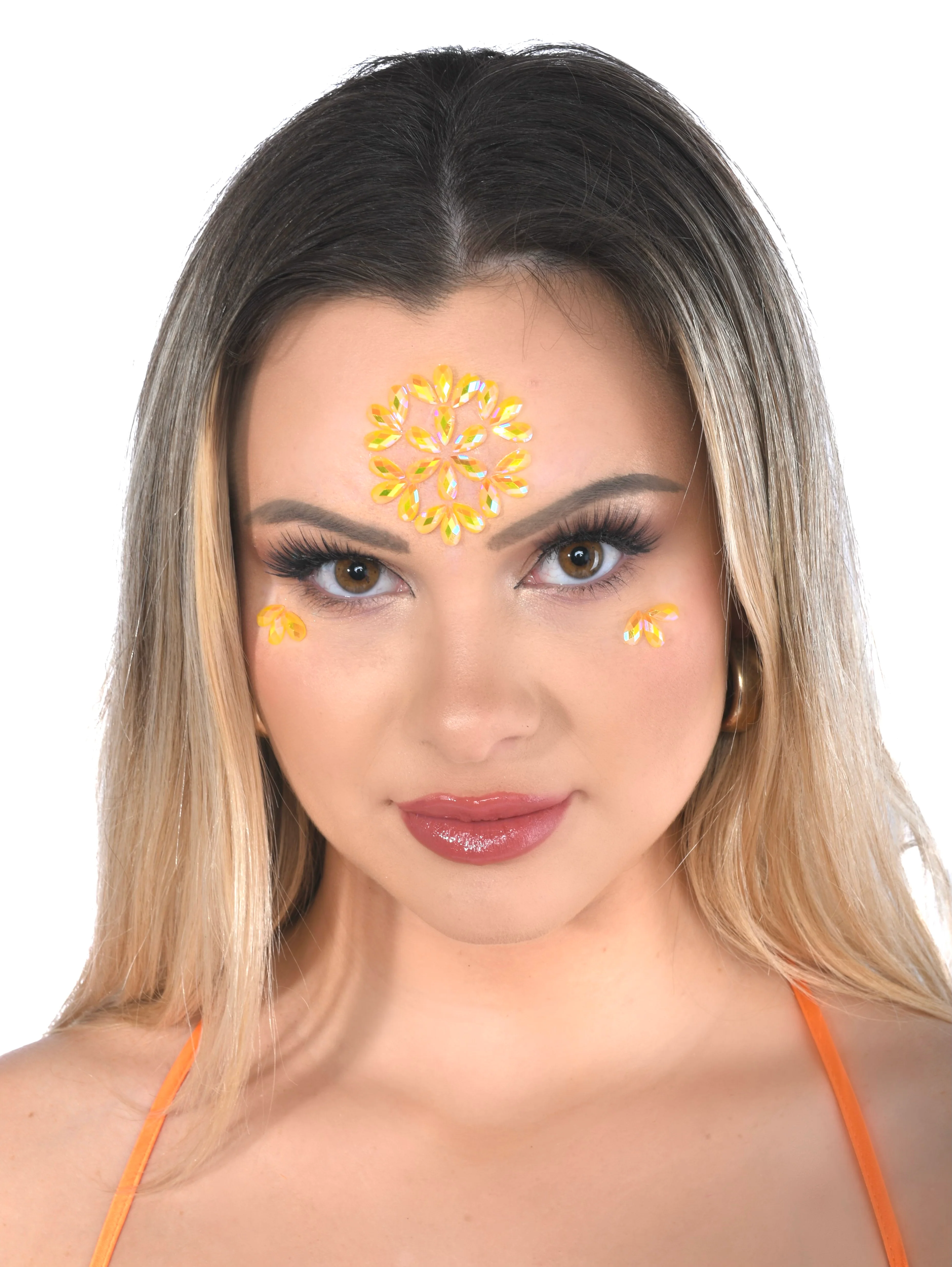Sunshine Rhinestone Crystal Face Jewels