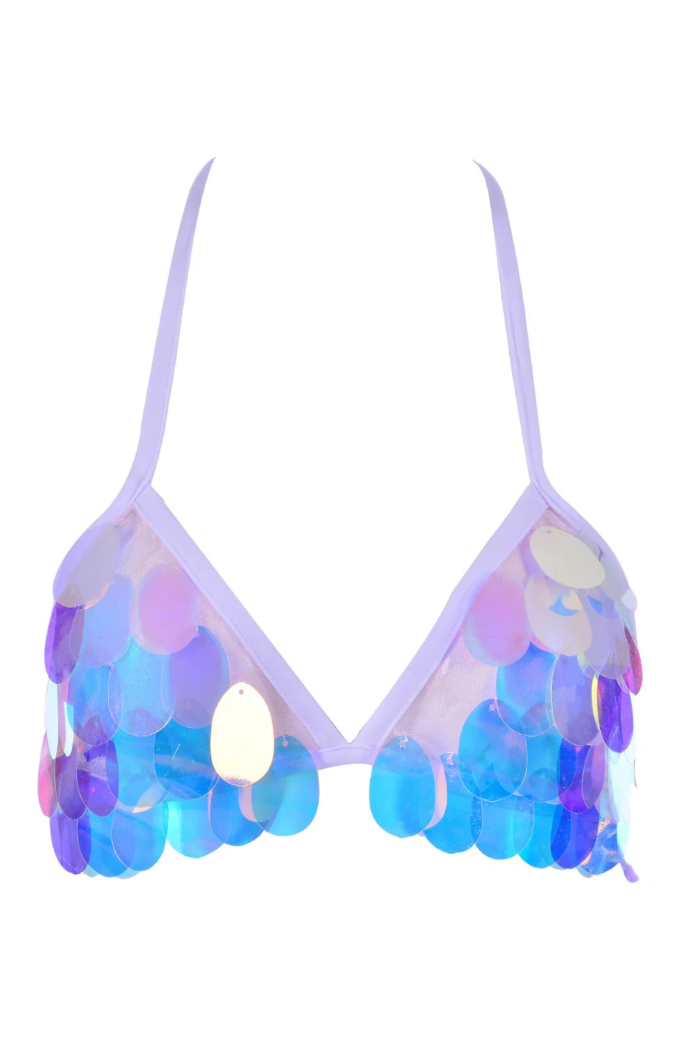 Mermaid Scales Sequin Triangle Top - Image 3