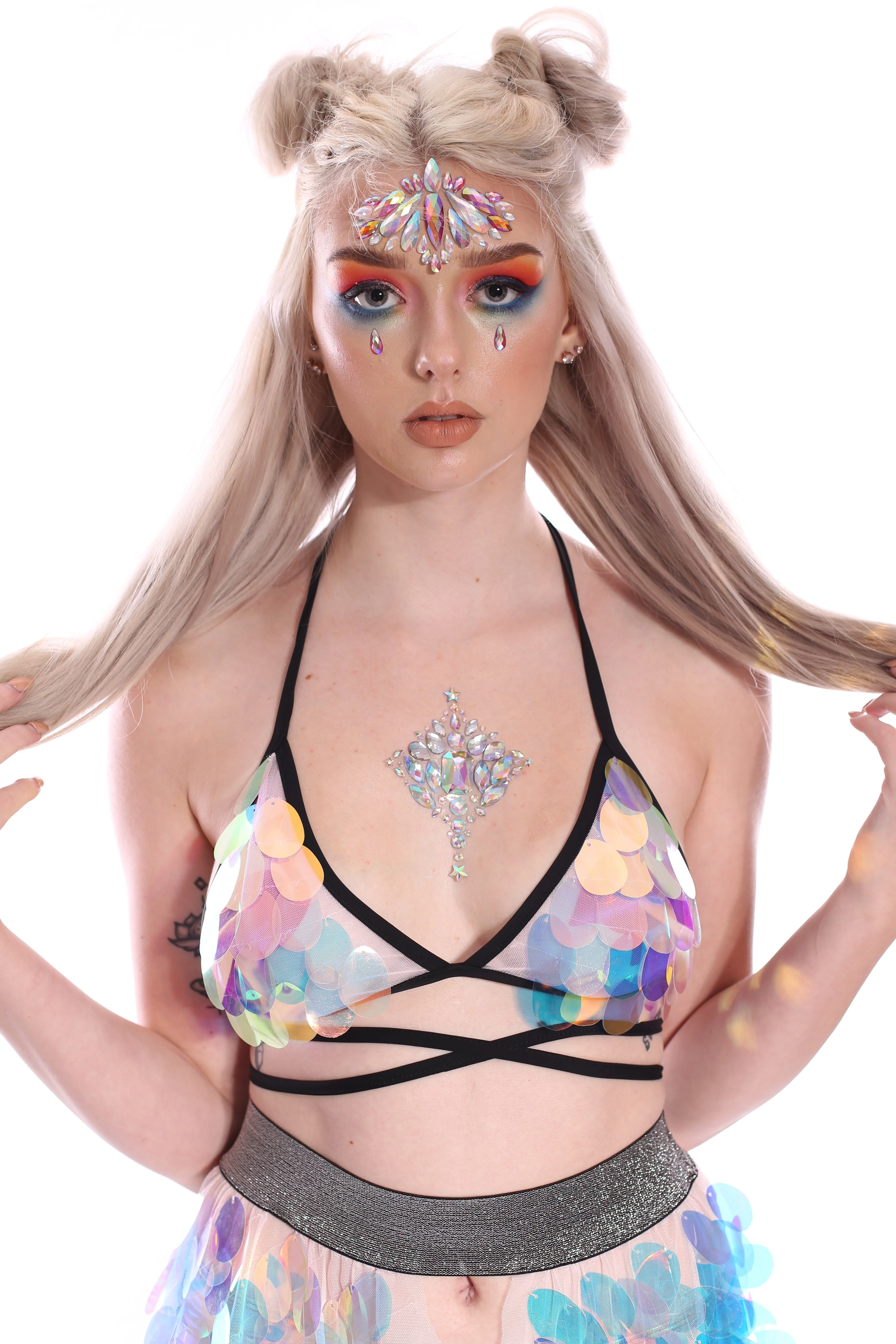 Mermaid Scales Sequin Triangle Top - Image 5
