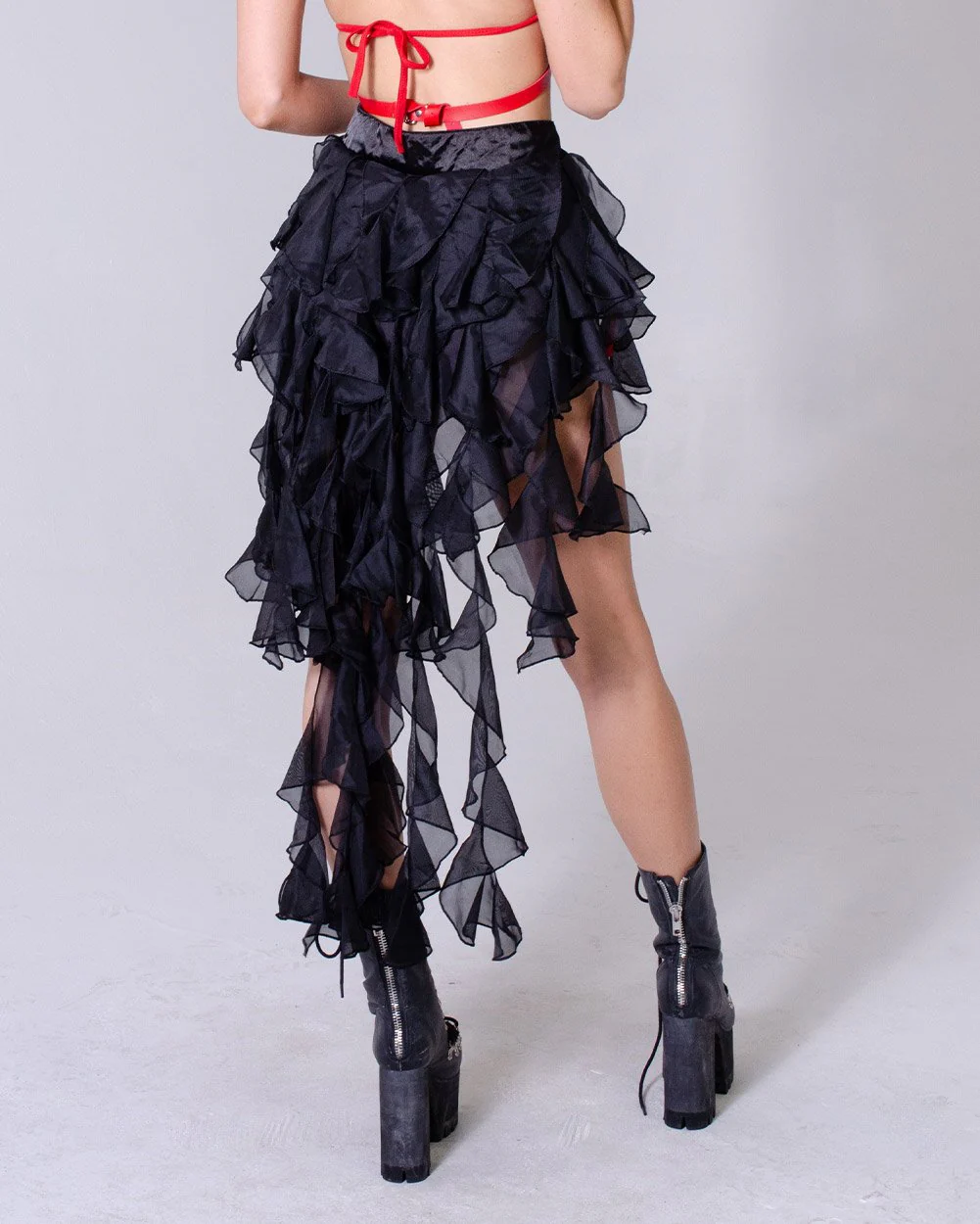 Night Owl Black Long Skirt - Image 11