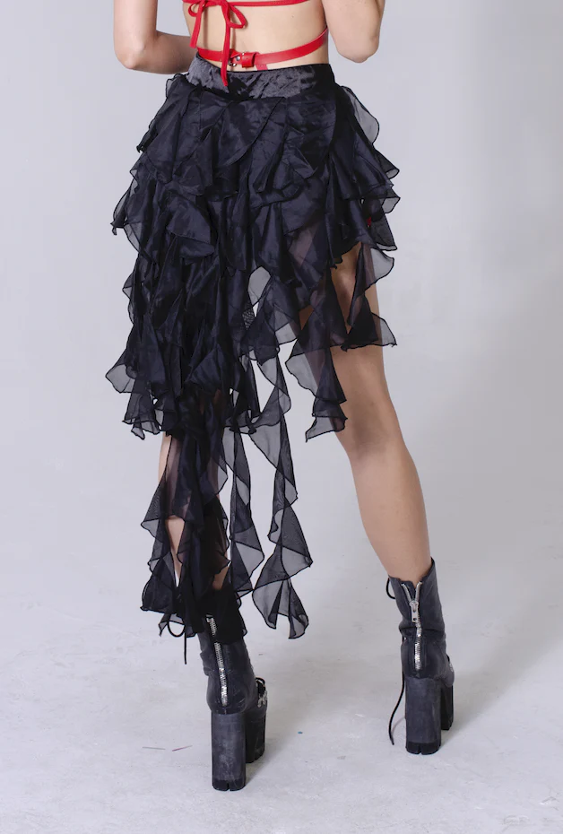 Night Owl Black Long Skirt - Image 7