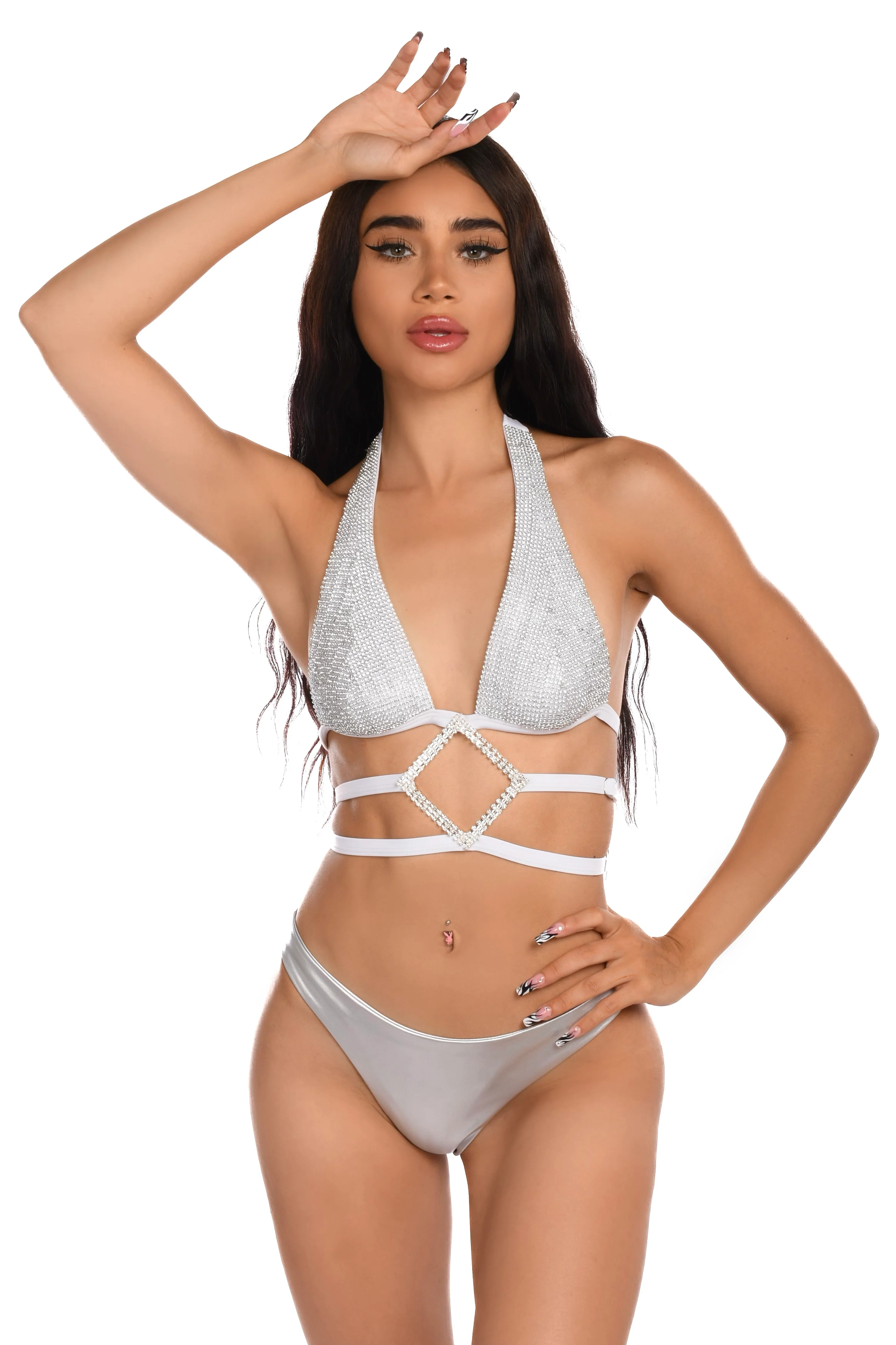 White Diamond Rhinestone Set - Image 2